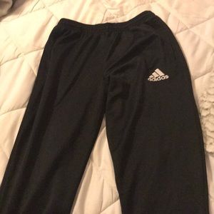 Adidas black jogger sweatpants girls large